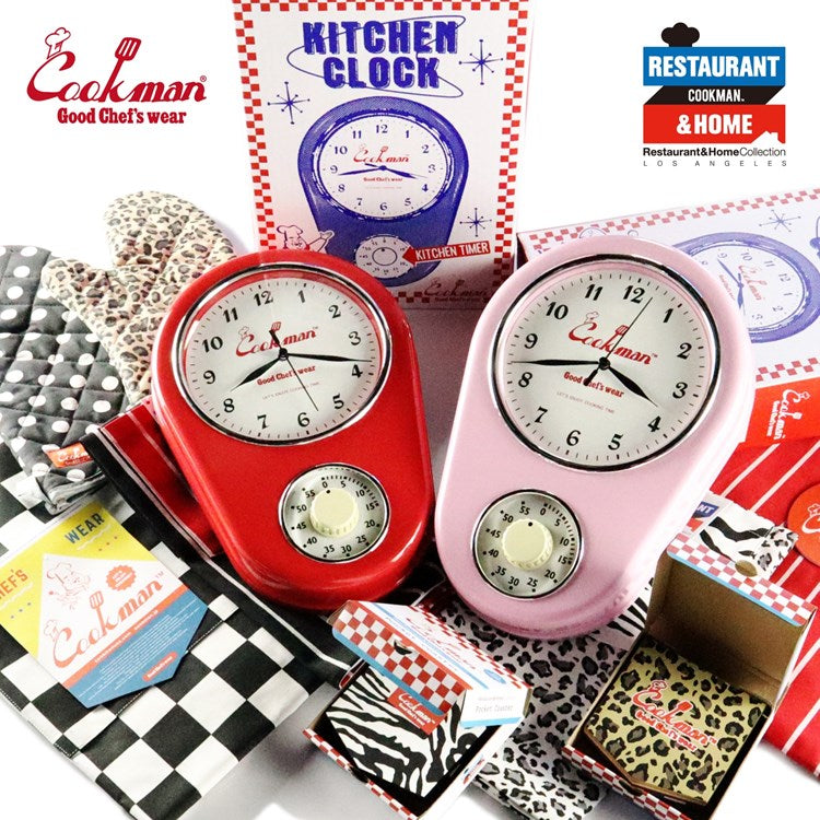 Cookman Kitchen Clock - Red