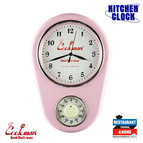 Cookman Kitchen Clock - Red