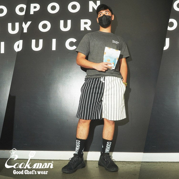 Cookman Rib Crew Socks - Reflector : Black