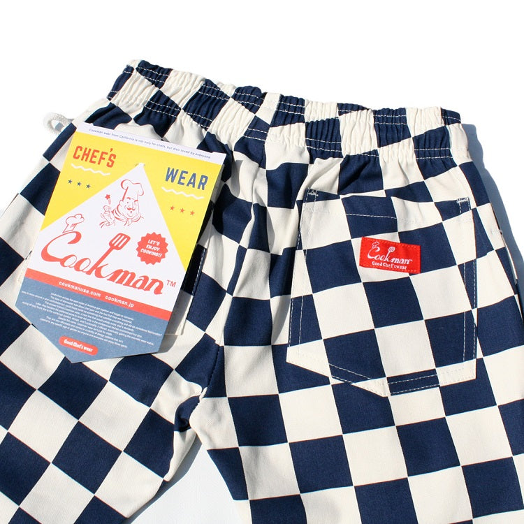 Cookman Chef Pants Kids - Checker : Navy