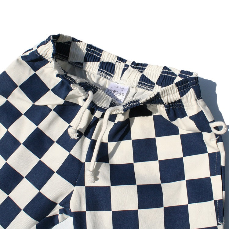 Cookman Chef Pants Kids - Checker : Navy