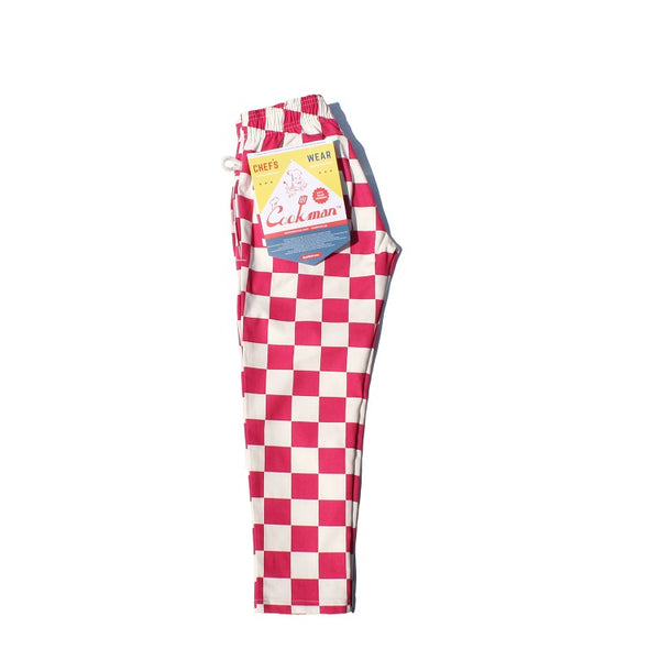 Cookman Chef Pants Kids - Checker : Pink