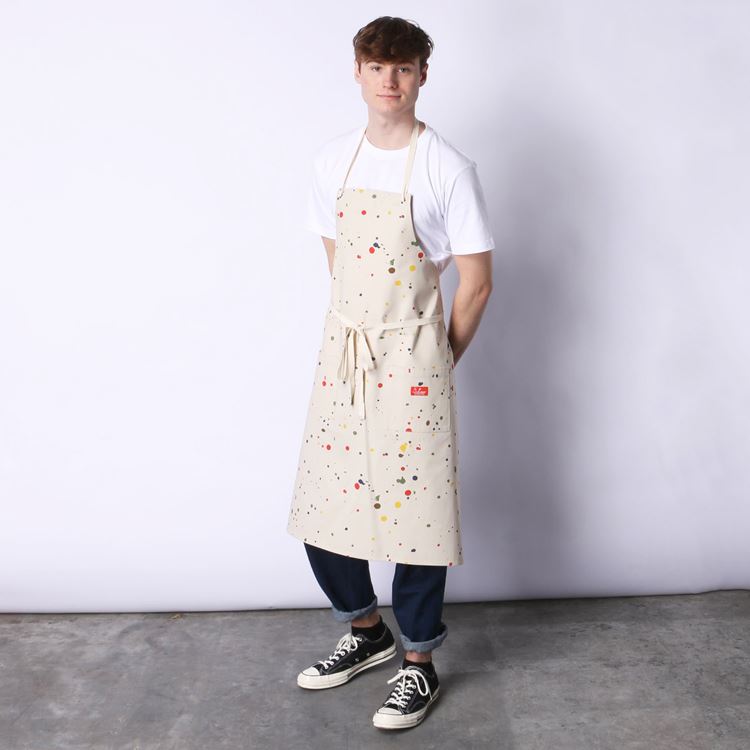 Long Apron - Sauce Splash : Beige