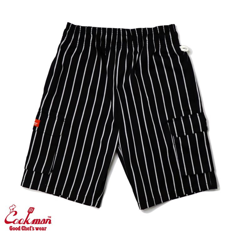 Cookman Chef Short Pants Cargo - Stripe : Black