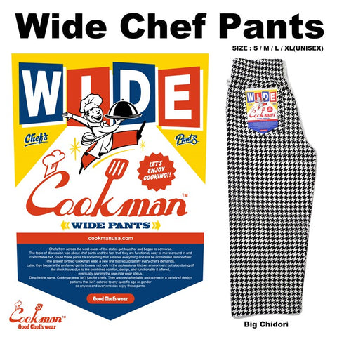 Cookman Wide Chef Pants - Chidori