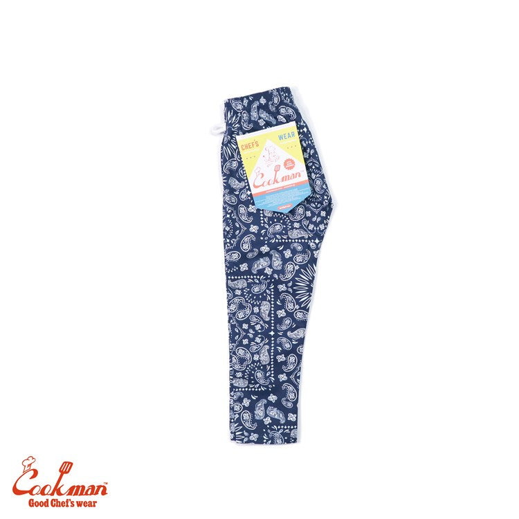 Cookman Chef Pants Kids - Paisley : Navy