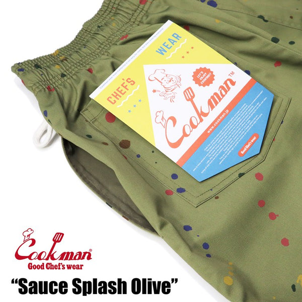 Cookman Chef Short Pants - Sauce Splash : Olive
