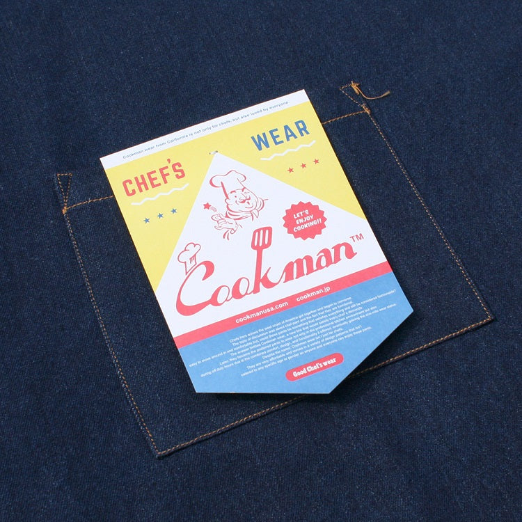 Cookman Long Apron - Denim : Navy