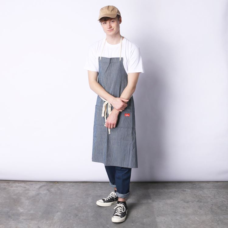 Long Apron - Hickory : Navy