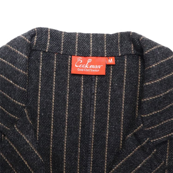 Cookman Lab Jacket - Wool Mix Stripe : Gray