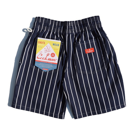 Cookman Chef Short Pants - Stripe : Navy