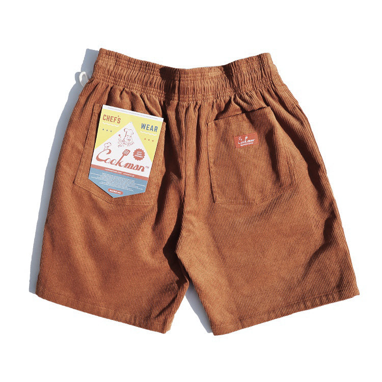 Cookman Chef Short Pants - Corduroy : Brown