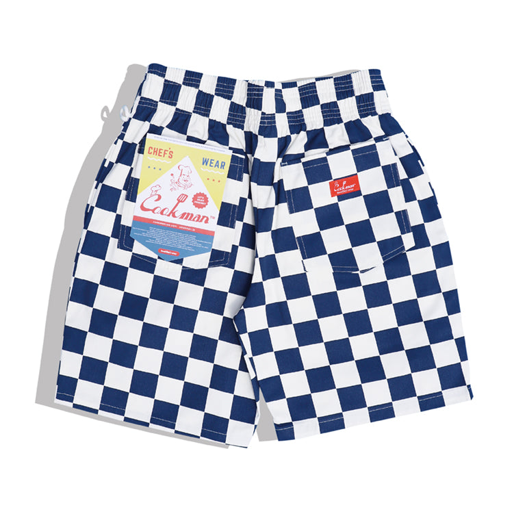 Cookman Chef Short Pants - Checker : Navy