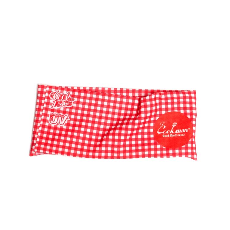 Cookman Chef's Scarf - Gingham : Red