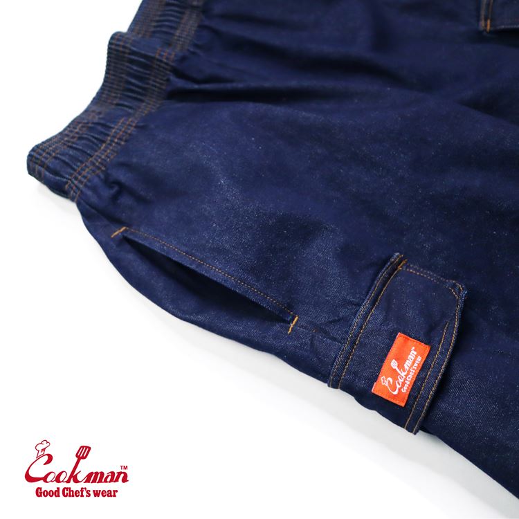 Cookman Chef Short Pants Cargo - Denim : Navy