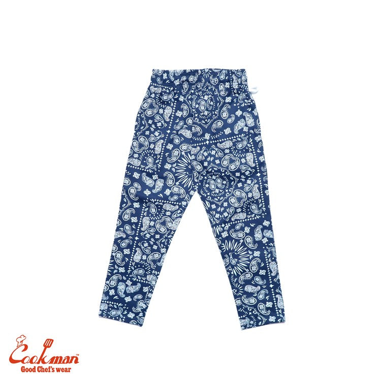 Cookman Chef Pants Kids - Paisley : Navy