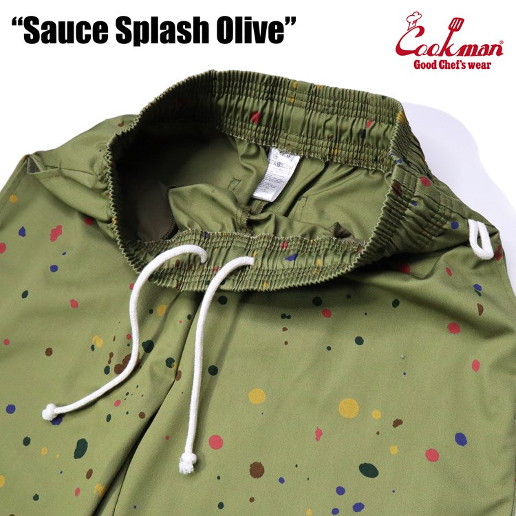 Cookman Chef Short Pants - Sauce Splash : Olive