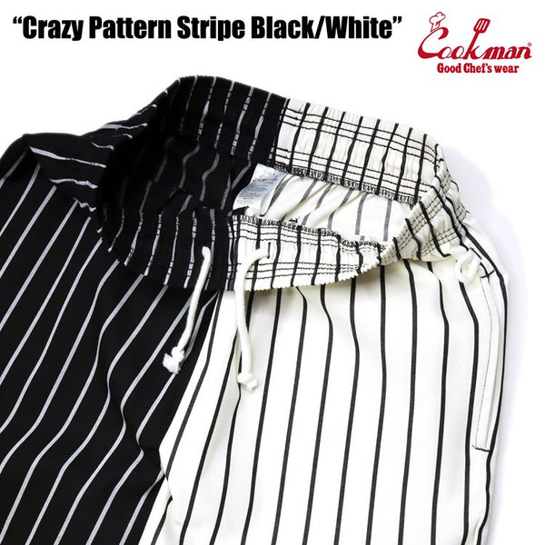 Cookman Chef Short Pants - Crazy : Black and White