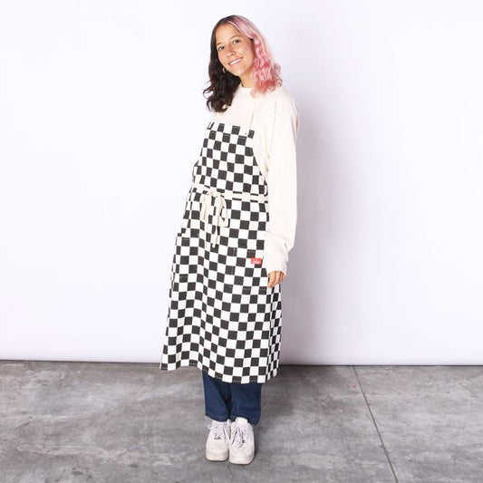 Long Apron - Checker : Black