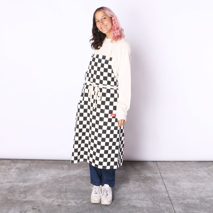 Long Apron - Checker : Black