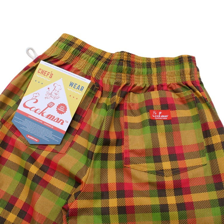 Cookman Chef Short Pants - Burger Plaid