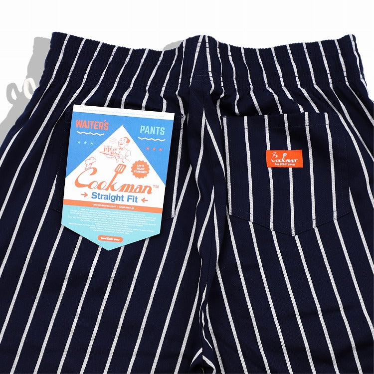 Cookman Waiter's Pants (stretch) - Stripe : Navy