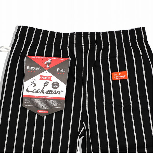 Cookman Bartender's Pants - Stripe : Black