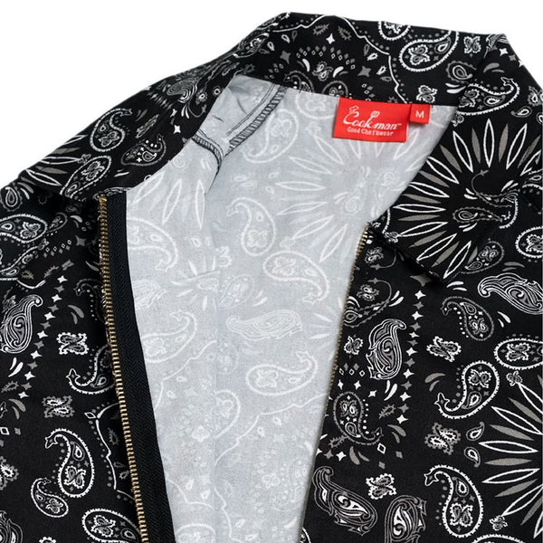 Cookman Delivery Jacket - Paisley : Black