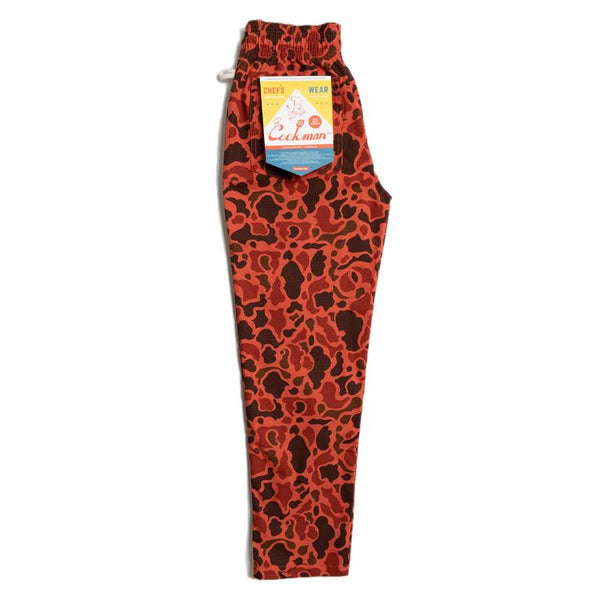 Cookman Chef Pants - Ripstop : Camo Red (Duck Hunter)