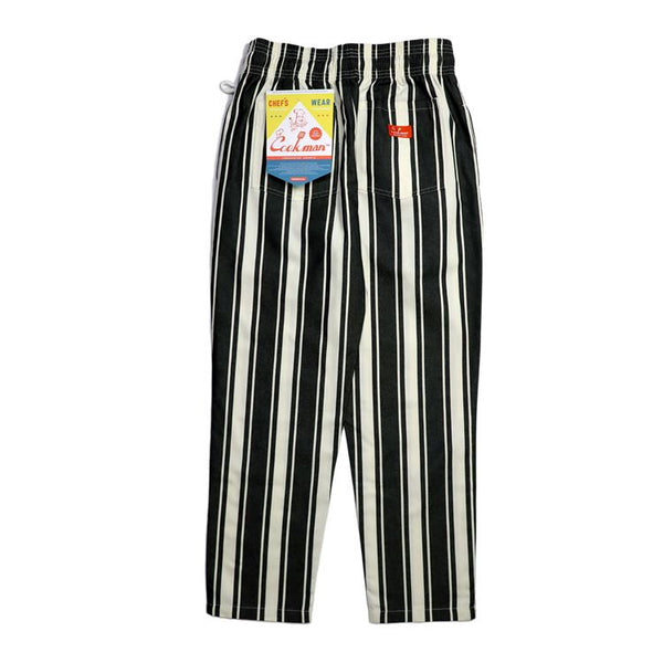 Cookman Chef Pants - Awning Stripe : Black