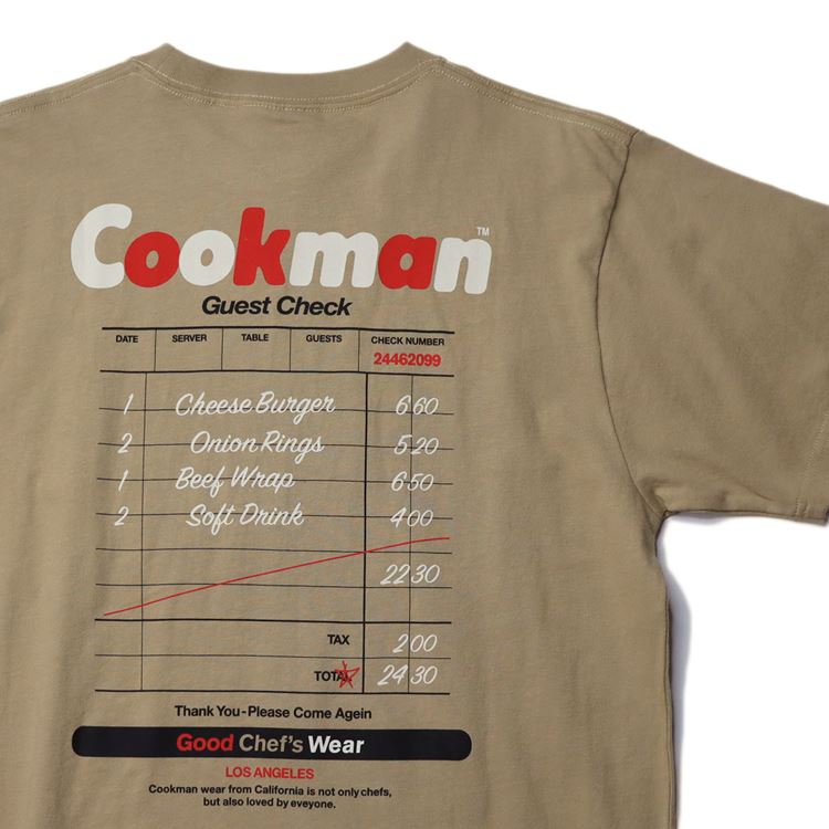 Cookman Tees - Guest Check : Beige (All Sales Are Final)