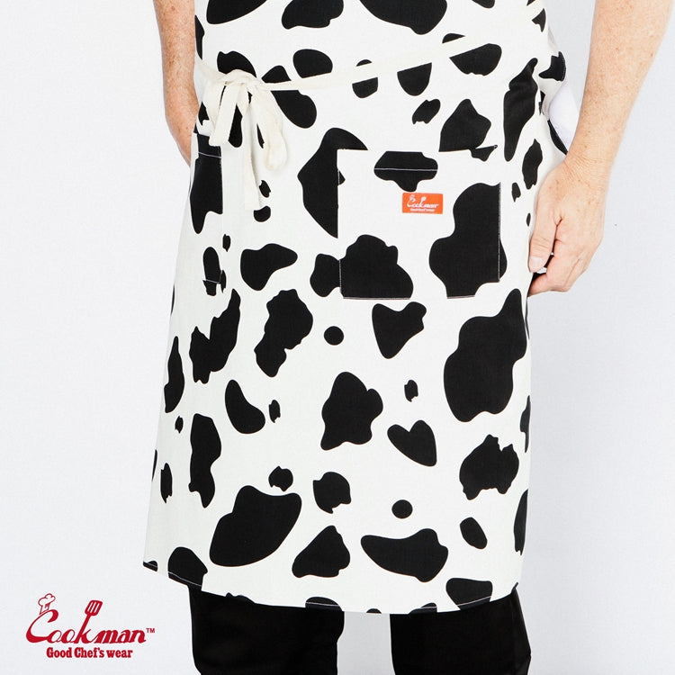 Cookman Long Apron - Cow : White