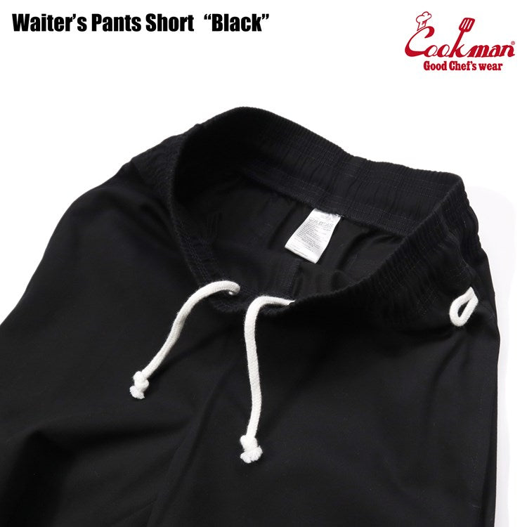 Cookman Waiter's Short Pants (stretch) : Black