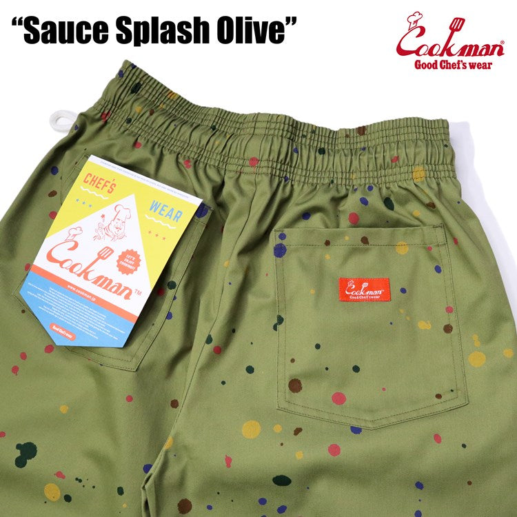 Cookman Chef Short Pants - Sauce Splash : Olive