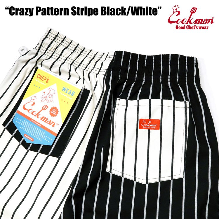 Cookman Chef Short Pants - Crazy : Black and White