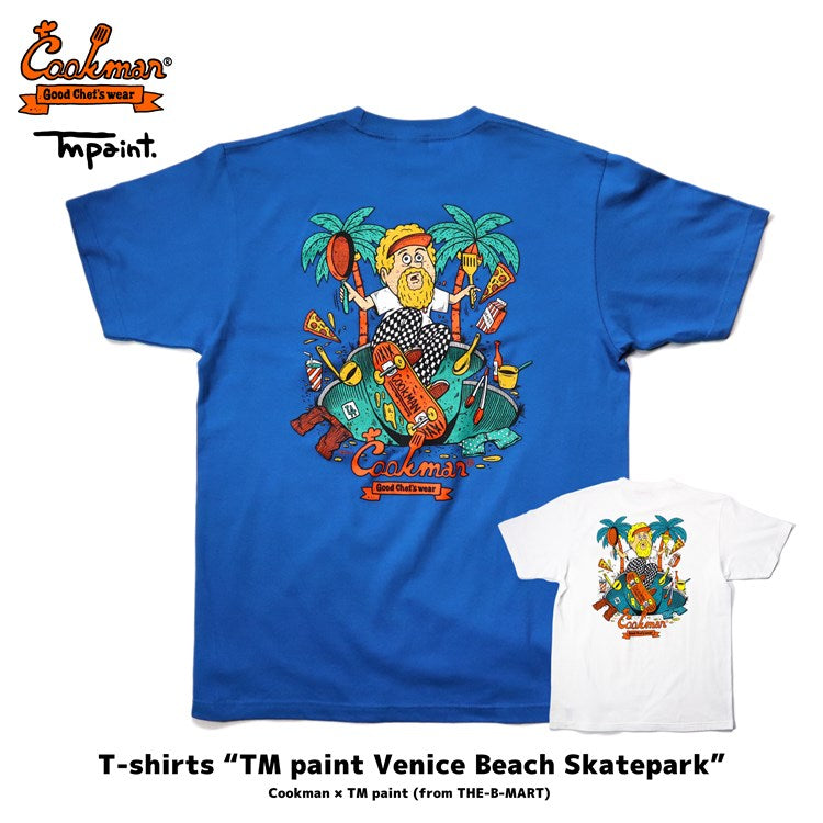 Cookman Tees - TM Paint Venice Beach Skatepark : Blue