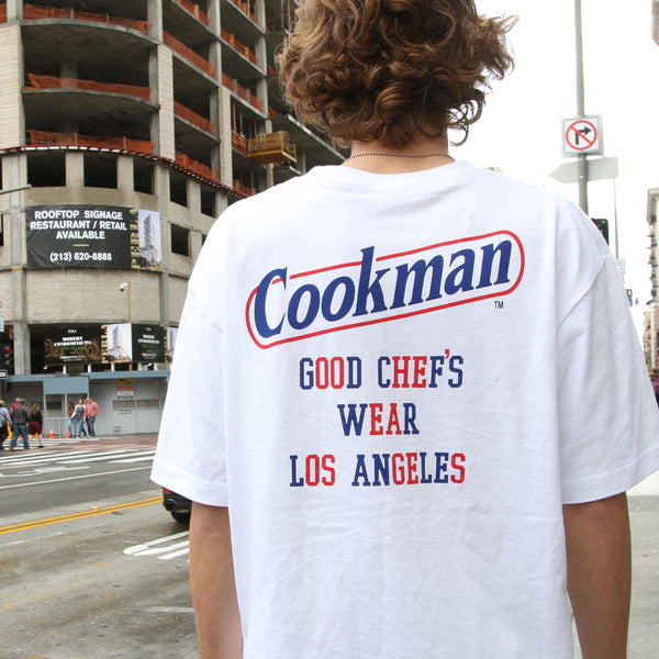 Cookman T-shirts - Tape logo : White