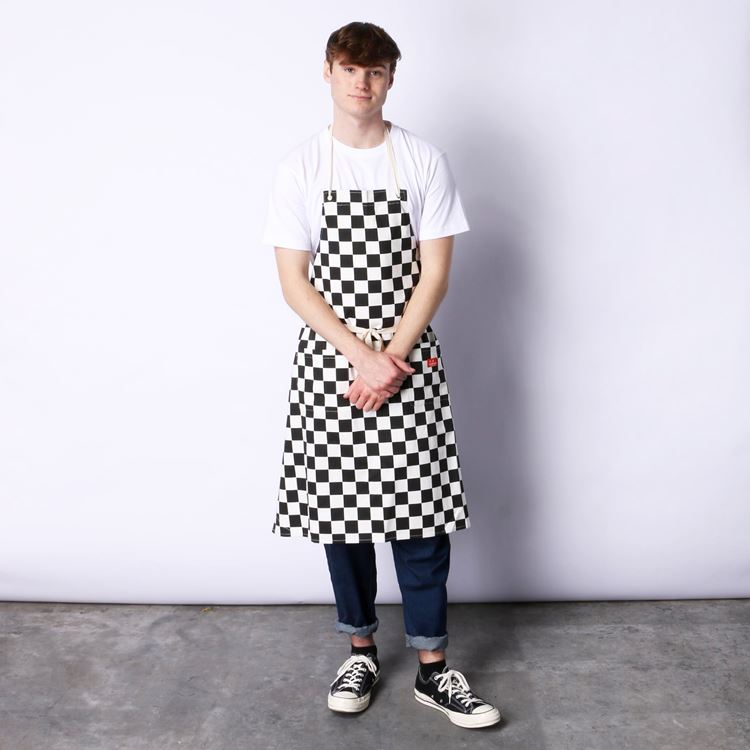 Long Apron - Checker : Black