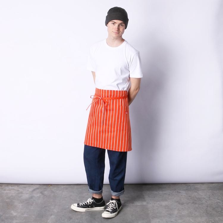 Cookman Waist Apron - Stripe : Orange