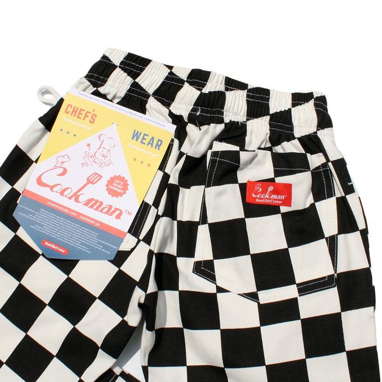 Cookman Chef Pants Kids - Checker : Black