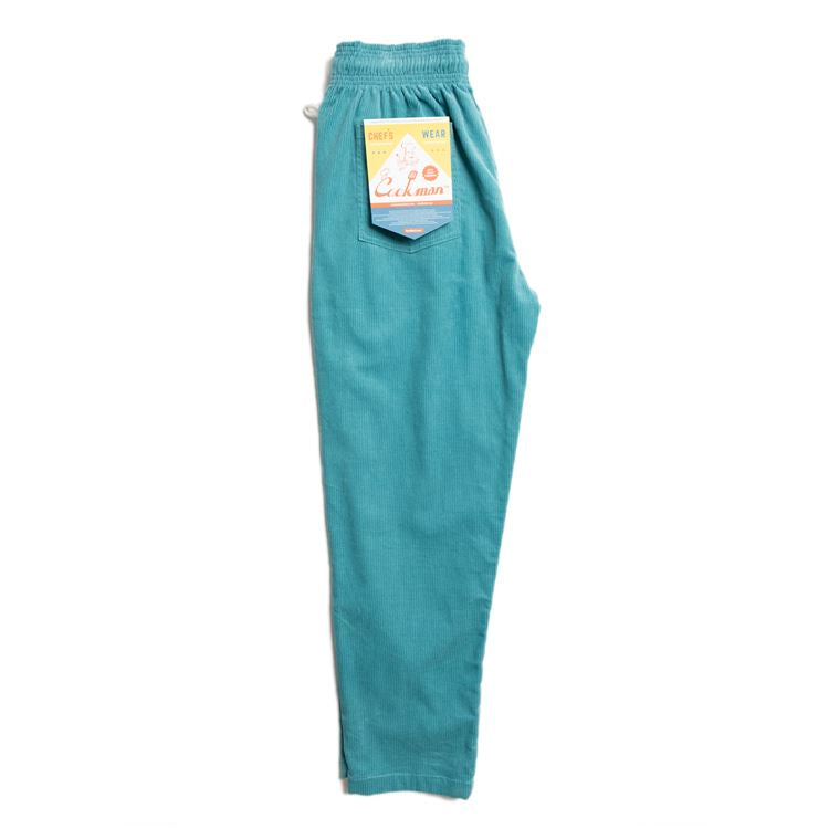 Cookman Chef Pants - Corduroy : Turquoise Blue