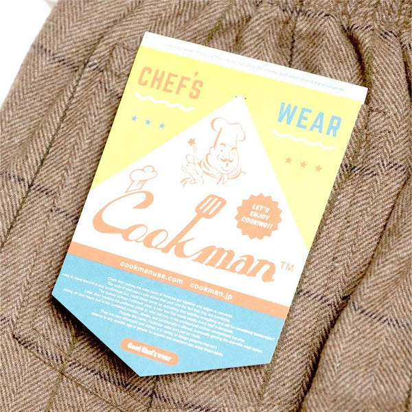 Cookman Chef Pants - Wool Mix Plaid : Brown