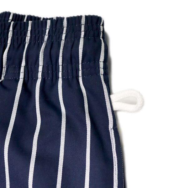Cookman Wide Chef Pants - Stripe : Navy