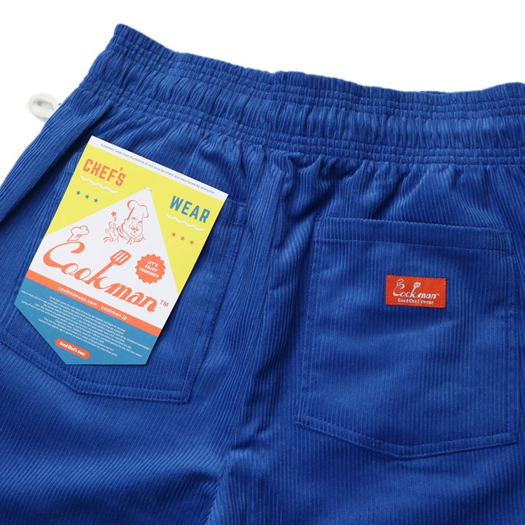 Cookman Chef Short Pants - Corduroy : Royal Blue