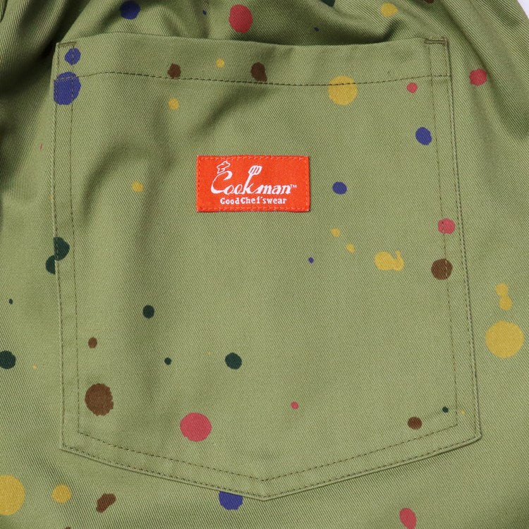 Cookman Chef Short Pants - Sauce Splash : Olive