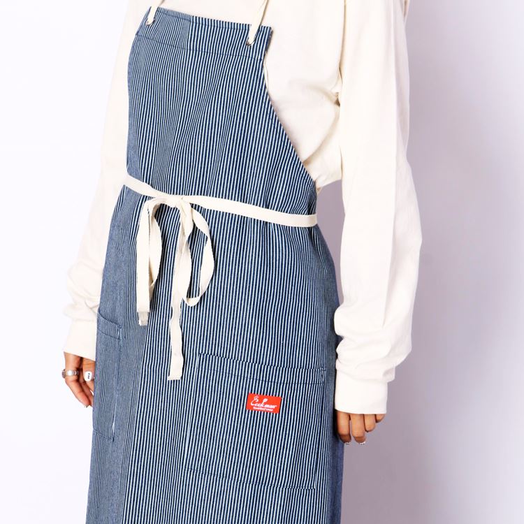 Cookman Long Apron - Hickory : Navy