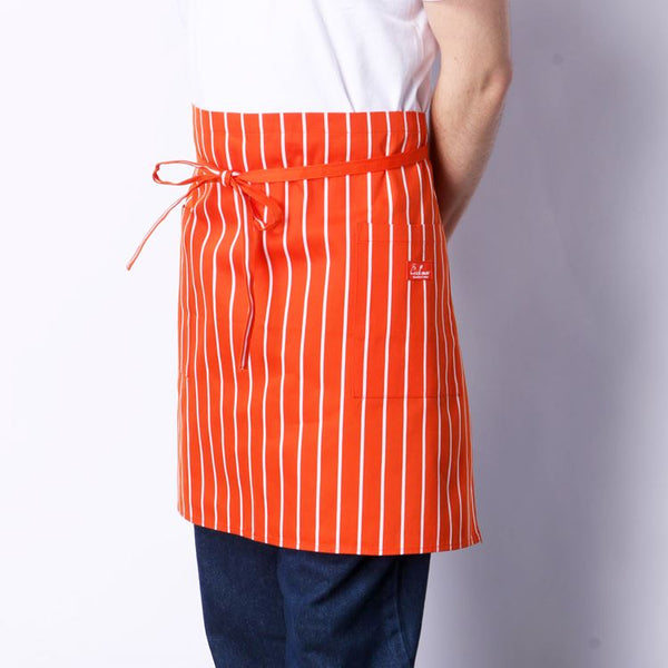 Cookman Waist Apron - Stripe : Orange
