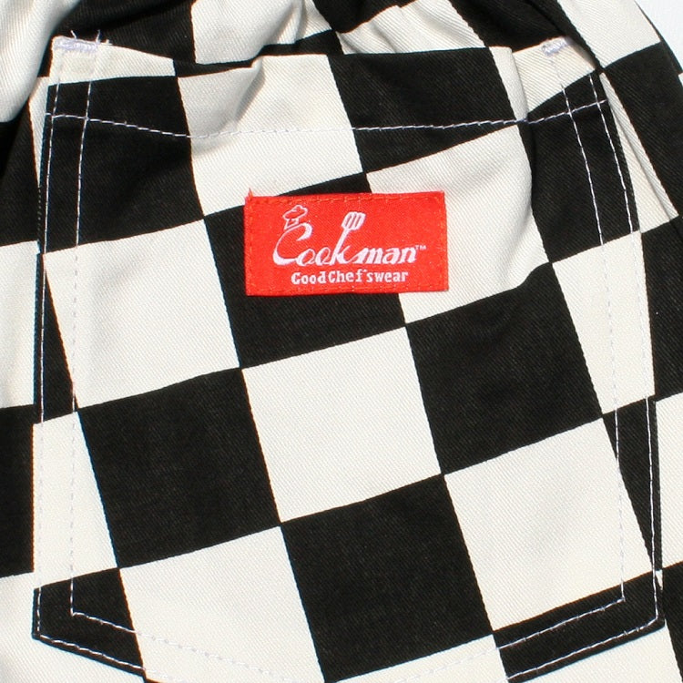 Cookman Chef Pants Kids - Checker : Black