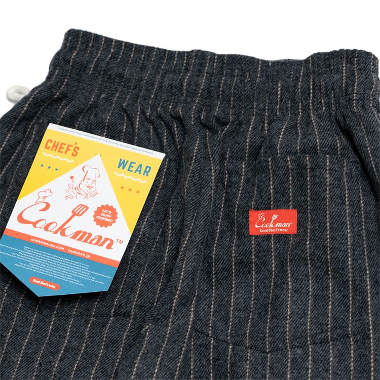 Cookman Chef Pants - Wool Mix Stripe : Gray