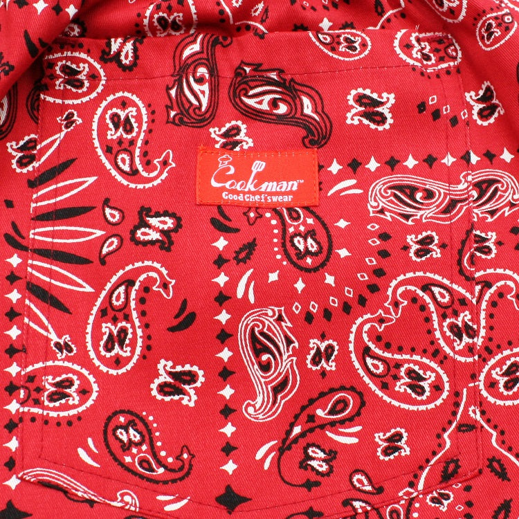 Chef Short Pants - Paisley : Red